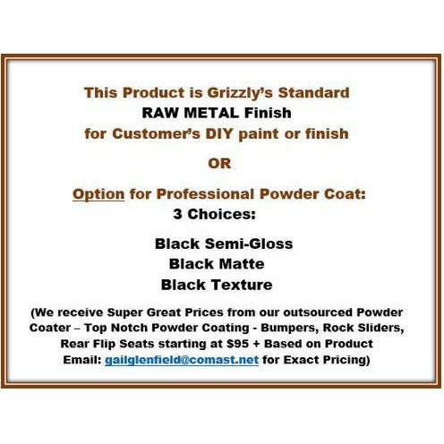 1990-1991 Toyota 4 Runner Custom USA Front Winch 3/16" Plate Bumper - (Non-Winch Model Available) PRECISION WELDED MODEL - Extra Heavy Duty! Grizzly High Quality! USA! OPTIONS AVAILABLE! Raw Metal Only