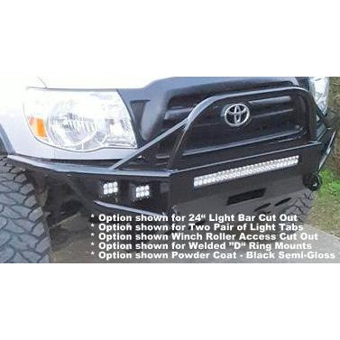 2005-2011 Toyota Tacoma Custom USA Front Winch 3/16" Plate & Tubing Hybrid Bumper- Welded -(Non-Winch Model Available)  PRECISION WELDED MODEL -High Quality! USA! OPTIONS AVAILABLE! Raw Metal Finish Only