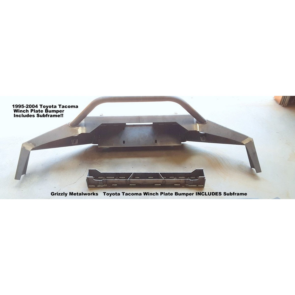 1995-2004 Toyota Tacoma Custom USA Front Winch 3/16" Plate Bumper Includes Subframe!  (Non-Winch Model Available)  PRECISION WELDED MODEL - High Quality! USA! OPTIONS AVAILABLE! - Raw Metal only